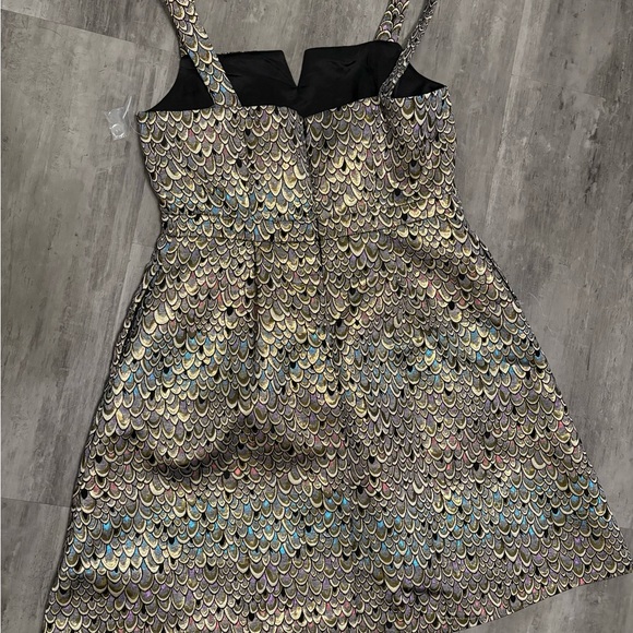 Modcloth Multicolor Scallop Mini Dress New with Tags Size 12 - Picture 12 of 13